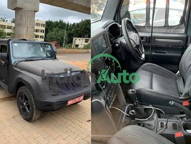Production-Spec Mahindra Thar Spied Up Close, Pictures Reveal A Lot Of Details
