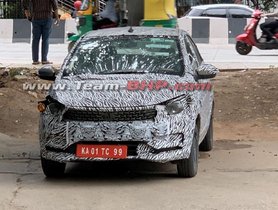 Tata Tiago Turbo Petrol Spied For The First Time