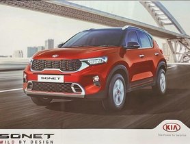 Kia Sonet Features & Specifications Revealed Through Brochure Scans