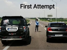 Mahindra Scorpio VS Maruti Baleno In A Drag Race