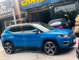 Hydro Blue Jeep Compass With 20-inch Rims Looks Baller