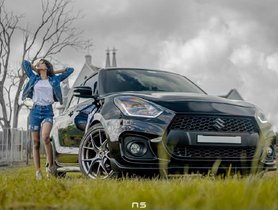 Maruti Swift Modified To Swift Sport, Looks Resplendent in Black 