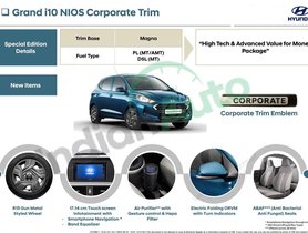 Hyundai Grand i10 Nios Corporate Edition Brochure & Prices Leaked