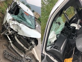 Maruti Vitara Brezza (4-star NCAP) Totaled in Accident, All Passengers Safe