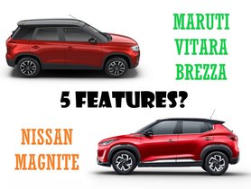 5 Features of Nissan Magnite NOT AVAILABLE on Maruti Vitara Brezza