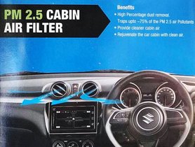 Maruti Suzuki Introduces New PM 2.5 Cabin Air Filter on Top-sellers like Swift, Dzire and WagonR