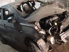 Tata Tiago (4-star NCAP) Totaled In Accident, All Passengers Safe.