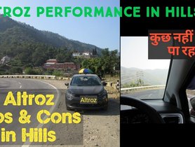 Tata Altroz Petrol Performance Check in Hills