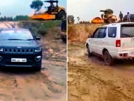 RWD Tata Safari Pwns Jeep Compass 4x4