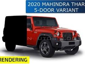 2020 Mahindra Thar 5-Door Rendered, Looks BOLDER