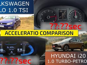 Hyundai i20 Turbo vs VW Polo TSI Acceleration Comparison - VIDEO