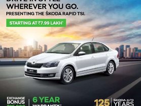 Skoda Rapid Now Available with 6 Year Warranty and Rs 25,000 Discount