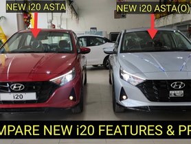 Hyundai i20 Asta and Asta (O) Compared On Tape - VIDEO