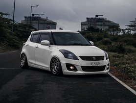 This Air Suspension Equipped Maruti Swift Can Squat & Rise