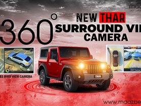 First New Mahindra Thar With 360 Degree Surround View Camera - VIDEO