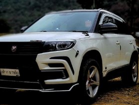 This Maruti Vitara Brezza Has Signature Spindle Grillle of Lexus