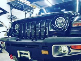 Mahindra Thar Gets Closer to Jeep Wrangler With Aftermarket Grille & Bumper