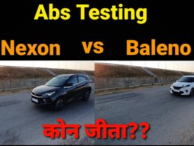 Tata Nexon OUTPERFORMS Maruti Baleno In Braking Test - VIDEO