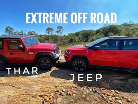 New Mahindra Thar & Jeep Compass Go Off-roading – Watch Results