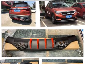 Kia Seltos Gets REALLY STYLISH Aftermarket Lip Spoiler And Rear Diffuser