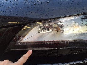 Fastest way to remove moisture from your headlights