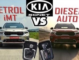 Kia Sonet Diesel AT Vs Turbo-Petrol iMT Acceleration Test - VIDEO