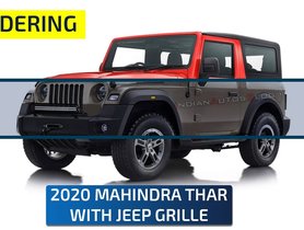 New Mahindra Thar Rendered With Classic Jeep Grille And Other Mods - VIDEO