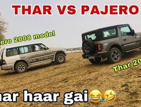 New Mahindra Thar Vs Mitsubishi Pajero SFX Off-Road - VIDEO