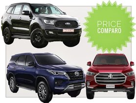 Prices Comparison: Toyota Fortuner Facelift Vs Ford Endeavour & MG Gloster