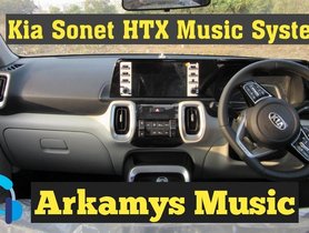 Arkamys Sound System of Kia Sonet's HTX Trim Detailed on Video