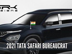 New Tata Safari Bureaucrat Edition Render Has Imposing Look