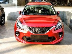 2019 Maruti Baleno Arrives At Dealerships, Spotted in Phoenix Red Colour