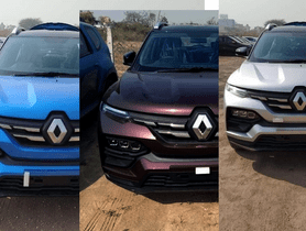 Renault Kiger Spied in Multiple Colour shades- Blue, Brown and Silver