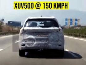 Upcoming Mahindra XUV500 Snapped at 150kmph