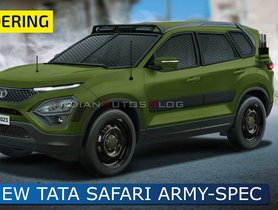 New Tata Safari In Army-Spec Avatar Looks Ready For Frontline - VIDEO