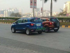 Upcoming Ford EcoSport SE Spotted During Promo Shoot Alongside Titanium Trim