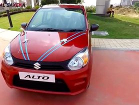 2019 Maruti Alto 800 Facelift Arrives At Dealership Stockyards, Launch Soon