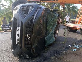 Tata Harrier Saves Occupants In Massive Crash, Owner Thanks Sturdy Build Quality