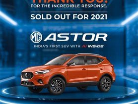 MG Astor 2021 Stock in India Sold Off in Minutes