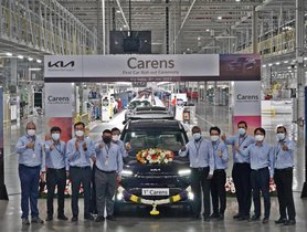 Kia India Rolls Out First Unit of Kia Carens From Factory