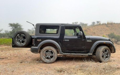 new mahindra thar side angle