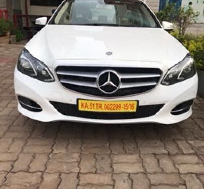 Used 2016 Mercedes Benz E Class for sale in Bangalore 