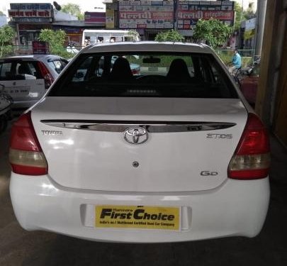 White 2012 Toyota Platinum Etios for sale