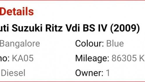 Maruti Suzuki Ritz 2009 for sale