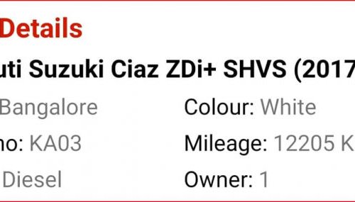 Used 2017 Maruti Suzuki Ciaz for sale