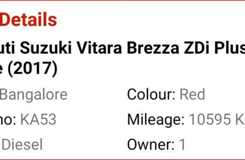 Maruti Suzuki Vitara Brezza 2017 for sale