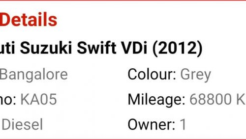 2012 Maruti Suzuki Swift for sale at low price
