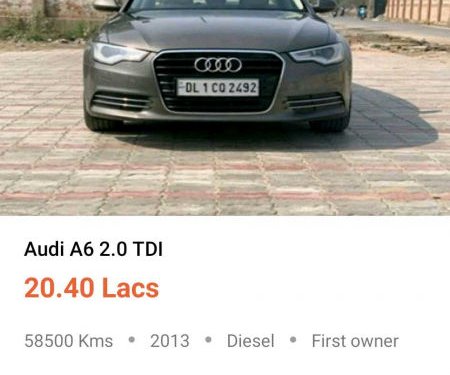 2013 Audi A6 for sale