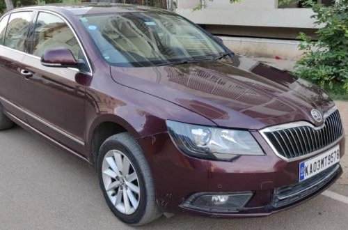 Skoda Superb Elegance 2.0 TDI CR 2014 AT for sale in Bangalore 