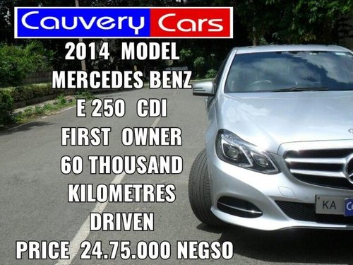 Used 2014 E Class  for sale in Bangalore